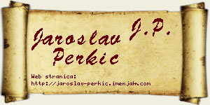 Jaroslav Perkić vizit kartica